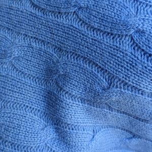 Vineyard Vines women's periwinkle blue cabled 100% cashmere sweater xl